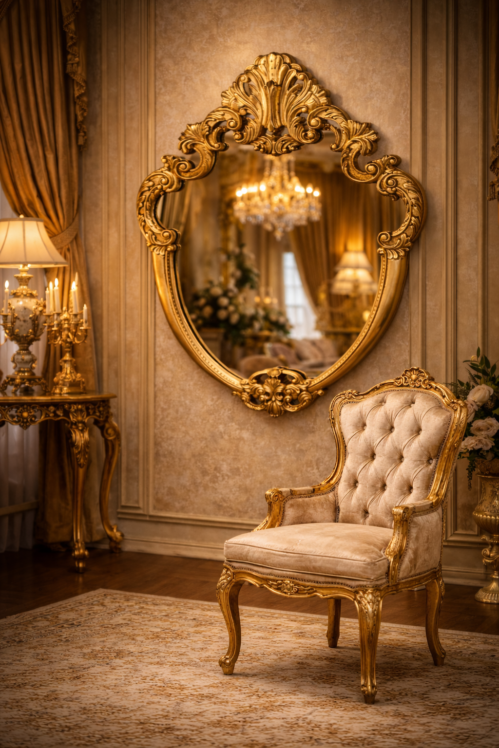 Imperial Rococo Mirror Ensemble