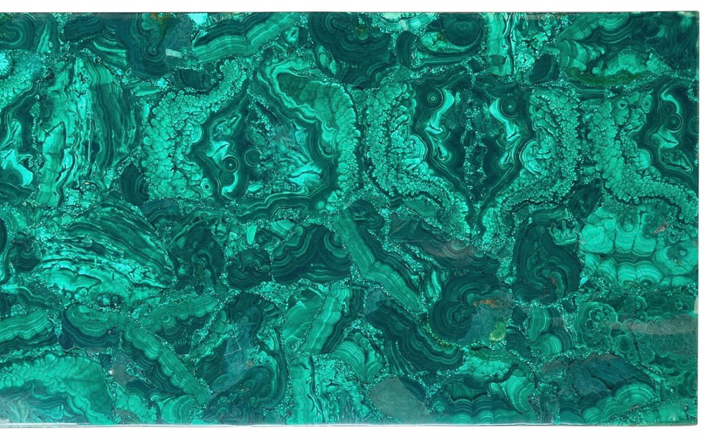 The Imperial Malachite Console – Teak Wood & Brass Masterpiece